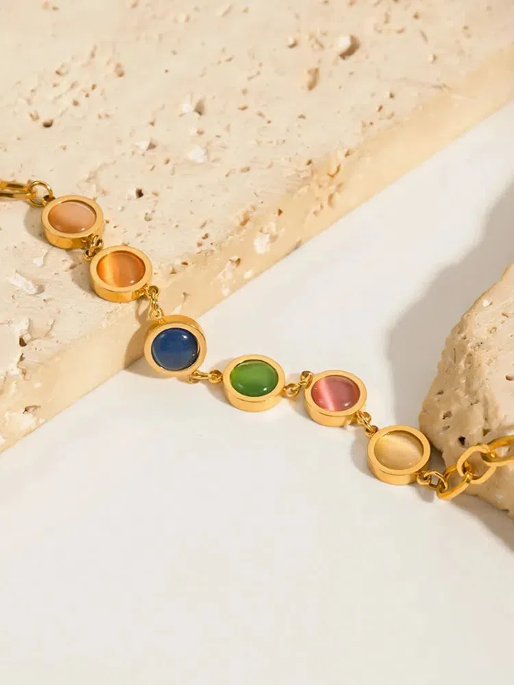 Tariel – Colorful stones – Stone-accent bracelet