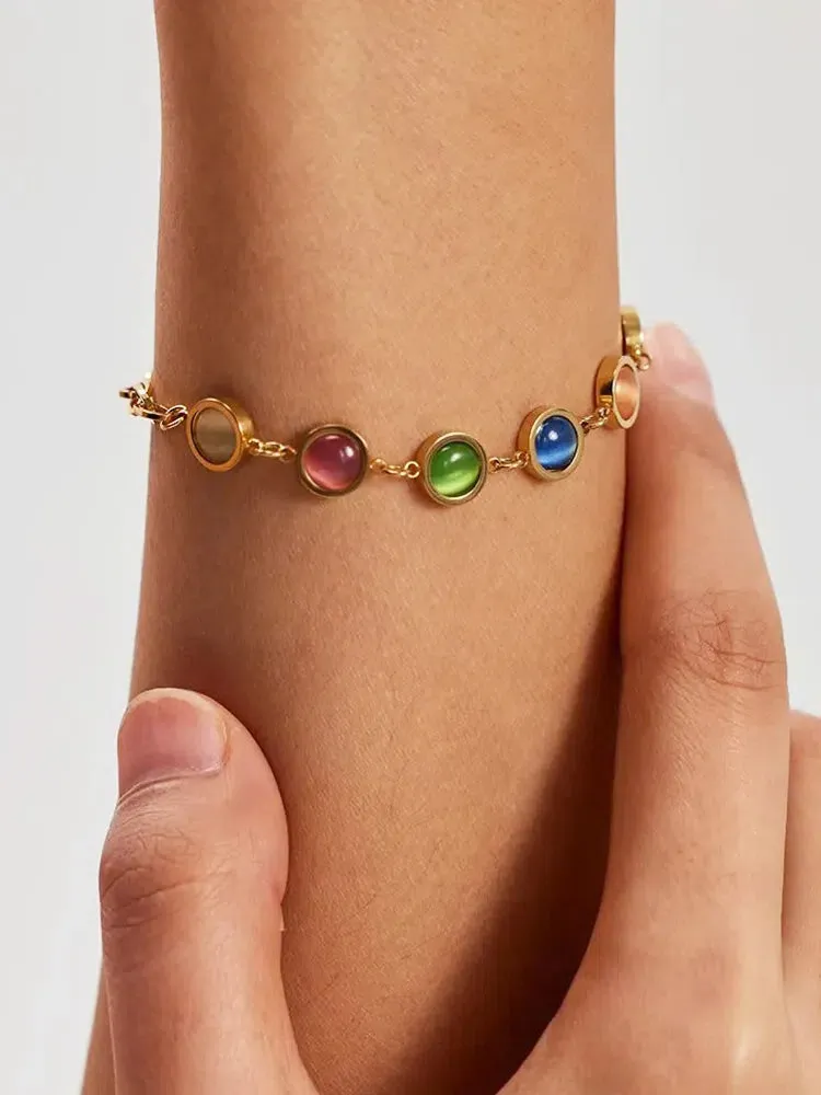 Tariel – Colorful stones – Stone-accent bracelet