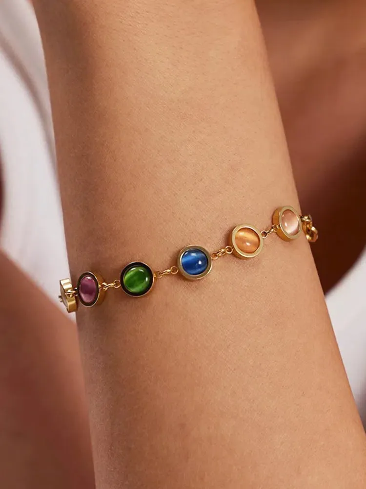 Tariel – Colorful stones – Stone-accent bracelet