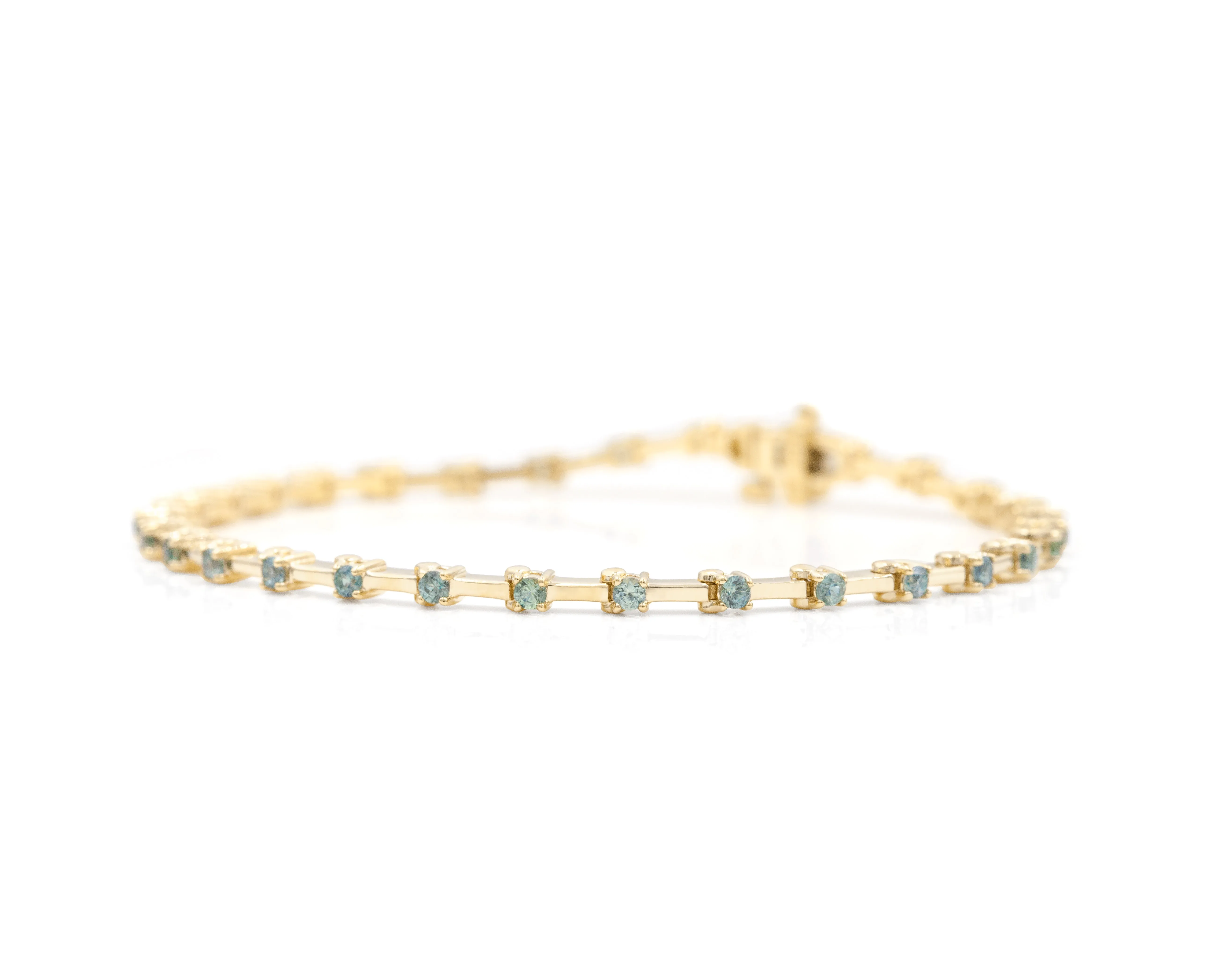 Teal Sapphire Et Cetera Bracelet (Ready to Ship)