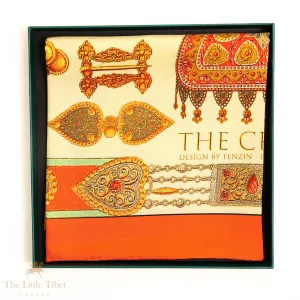 The Crown pure silk Square scarf