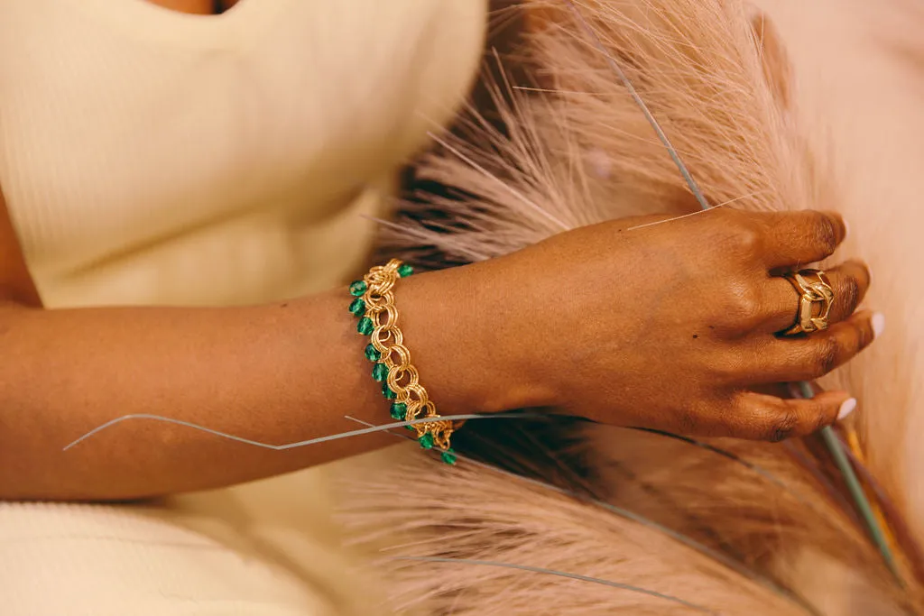 The Donna Bracelet in Teal