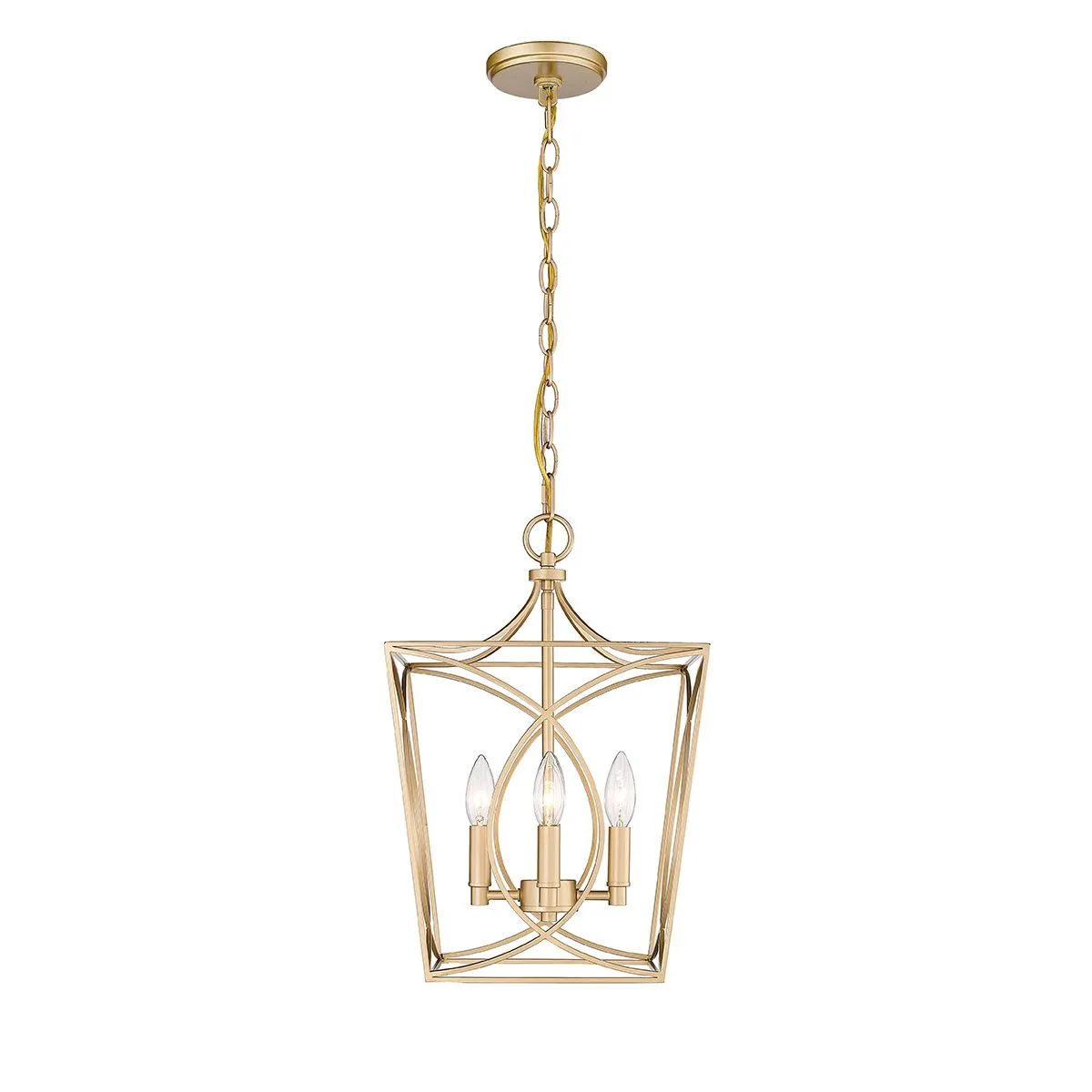 Tracy 12 in. 4 Lights Pendant Light Gold Finish