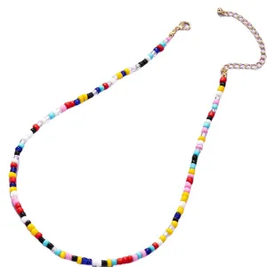 Vibrant Beaded Necklaces in European and American Style with Customizable Elegance and Flexibility